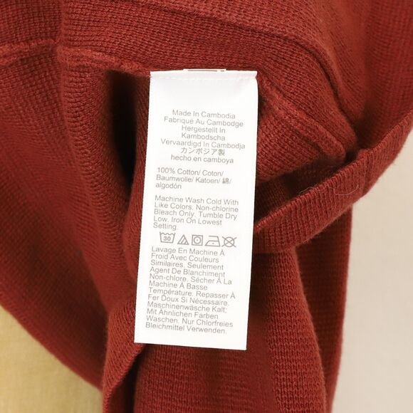 J. CREW Two Button Sweater Knit Blazer Size XS Red Coat Pockets Cotton NWT B37 - Picture 6 of 6